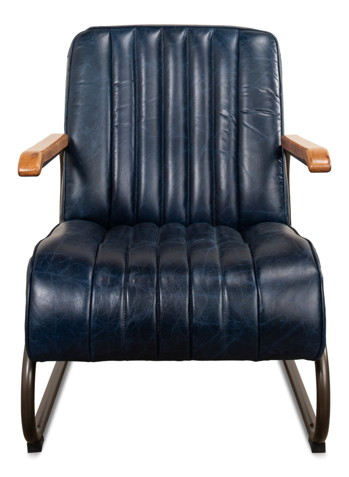Bel-Air Arm Chair- Blue - Chapin Furniture