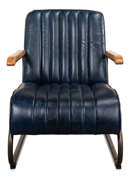 Bel-Air Arm Chair- Blue - Chapin Furniture