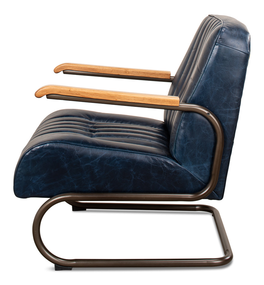 Bel-Air Arm Chair- Blue - Chapin Furniture