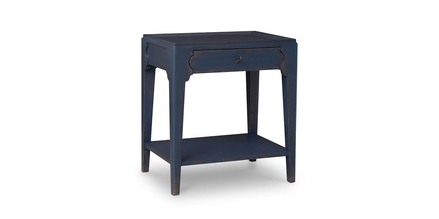 Mayfair Bedside Table- Adriatic Blue - Chapin Furniture