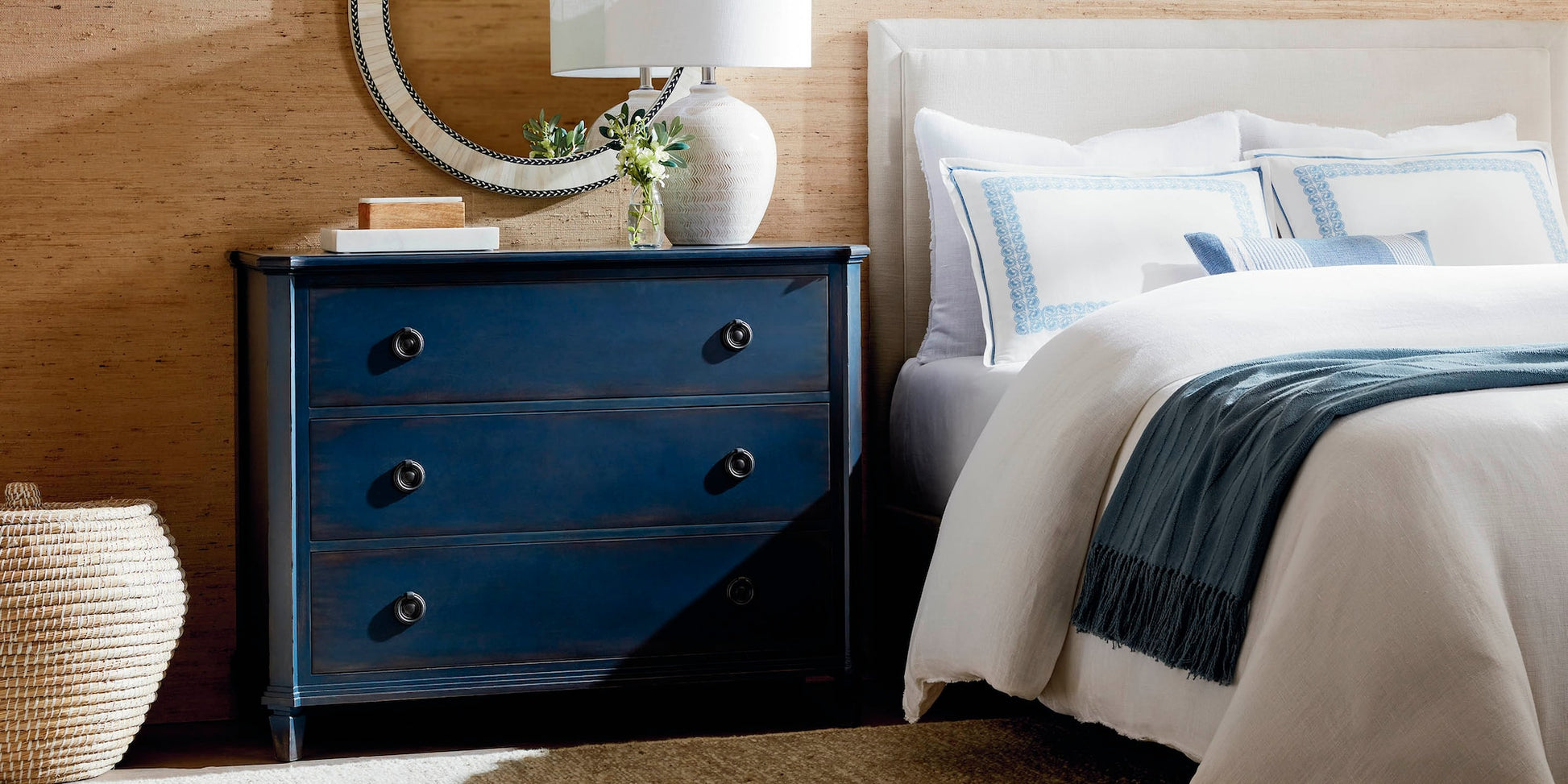 Trafford Accent Chest- Adriatic Blue - Chapin Furniture