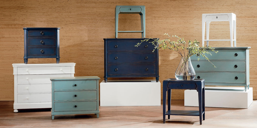 Mayfair Bedside Table- Adriatic Blue - Chapin Furniture