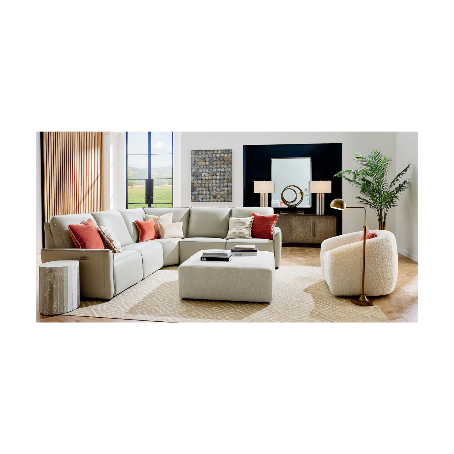 Garner Barrel Swivel Chair - Custom - Chapin Furniture