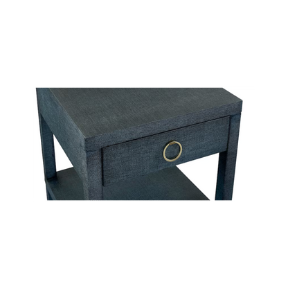 Ventura Raffia End Table - Pacific Blue - Chapin Furniture