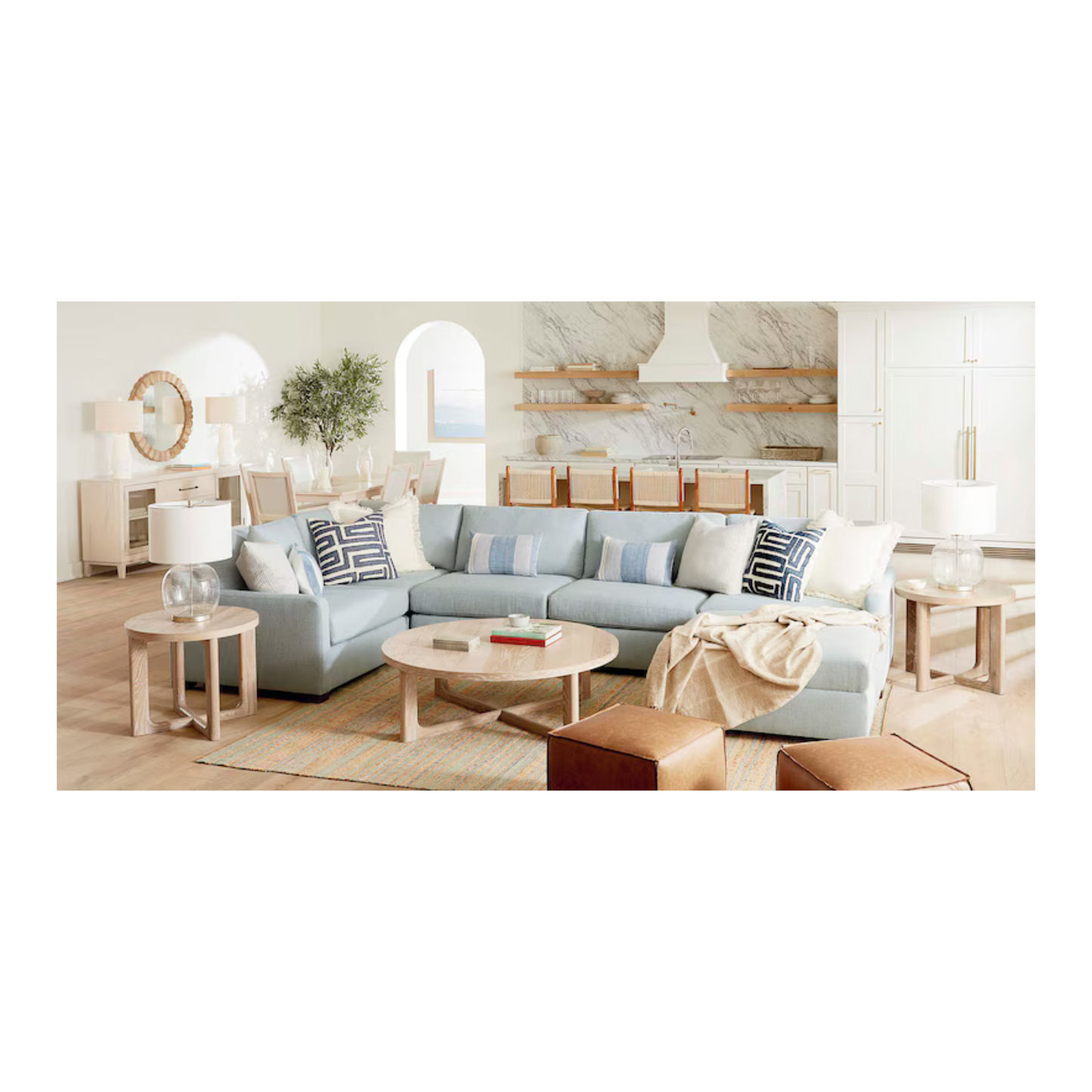 Colby Thin Track Arm Modular U-Shaped Sectional - Custom - Chapin Furniture