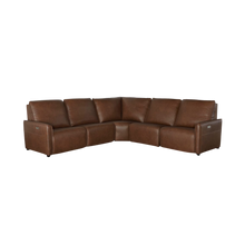 Everett Leather Modular Reclining Sectional - Cork Leather - Chapin Furniture