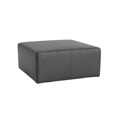 Kelly 38" Square Leather Ottoman - Custom - Chapin Furniture