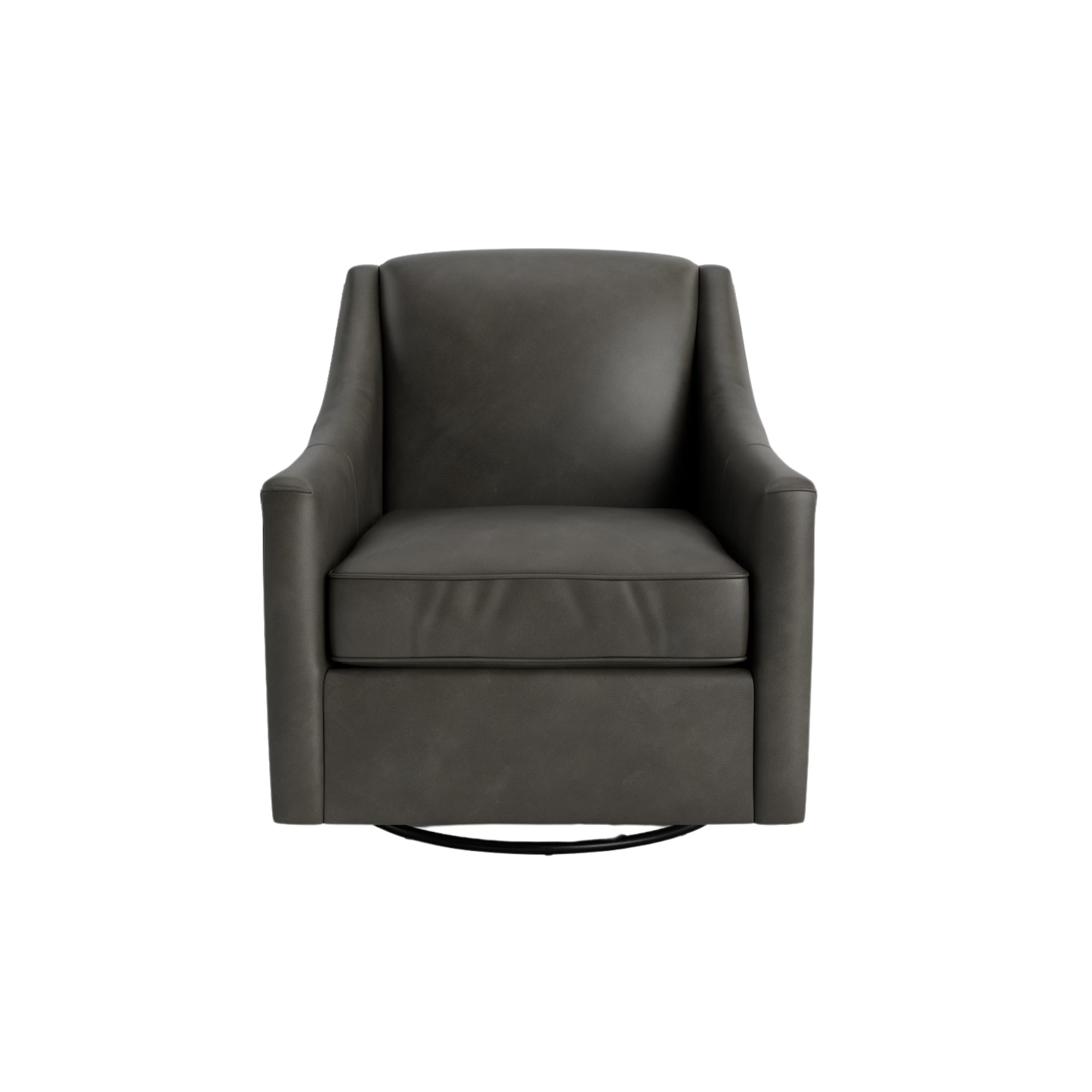 Corinna Leather Swivel Chair - Custom - Chapin Furniture