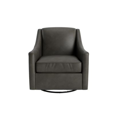 Corinna Leather Swivel Chair - Custom - Chapin Furniture