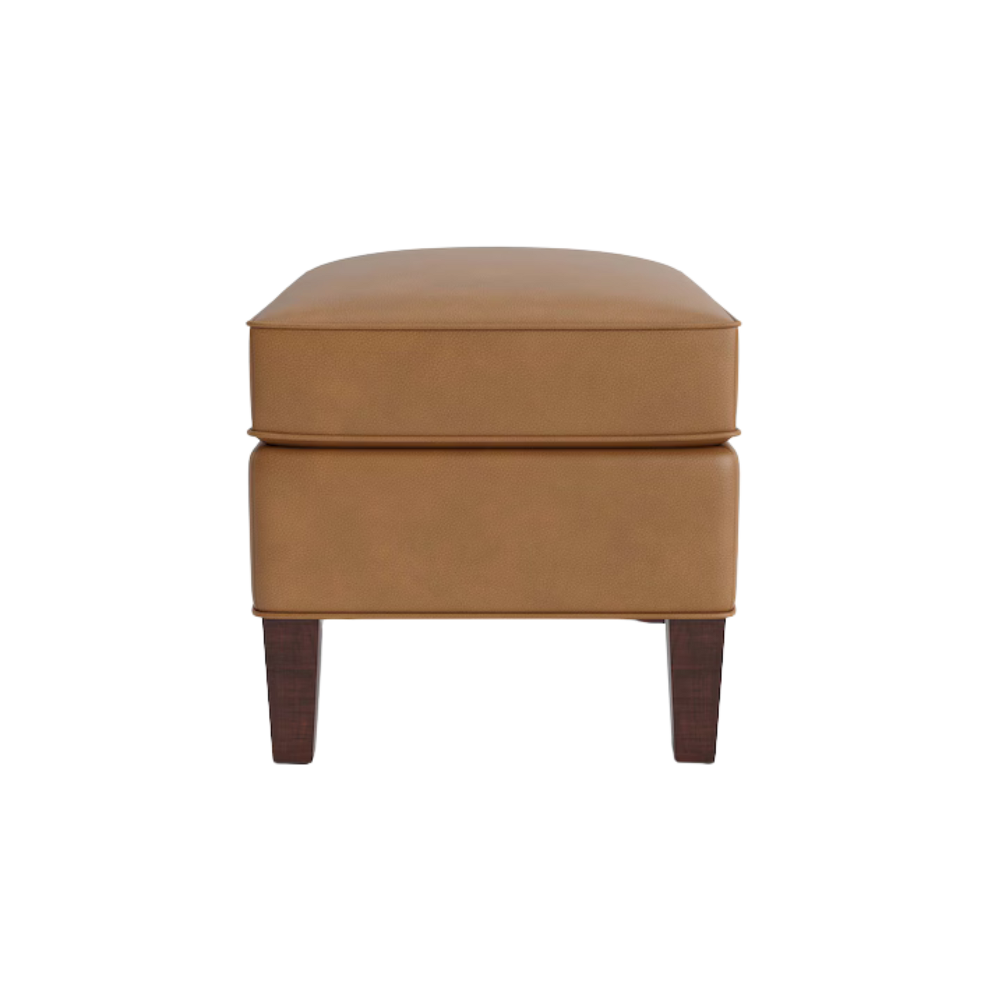 Kent Leather Ottoman - Custom - Chapin Furniture