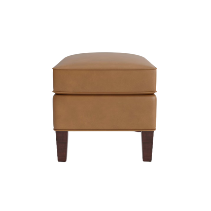 Kent Leather Ottoman - Custom - Chapin Furniture