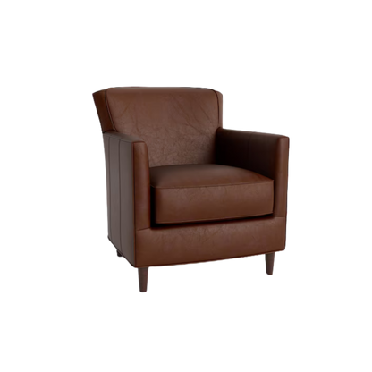 New American Living Leather Accent Chair - Custom - Chapin Furniture