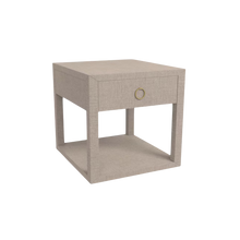 Ventura Raffia End Table - Sand Grey - Chapin Furniture