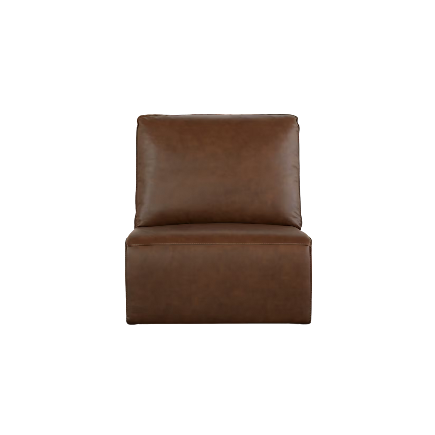 Everett Leather Armless Zero Gravity Power Recliner - Cork Leather - Chapin Furniture