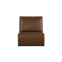 Everett Leather Armless Zero Gravity Power Recliner - Cork Leather - Chapin Furniture