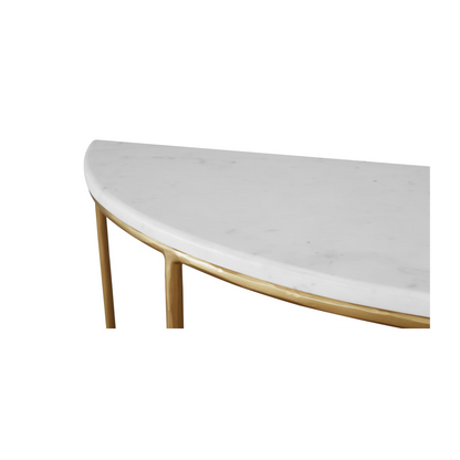 Keswick Demilune Console Table - Bronze - Chapin Furniture