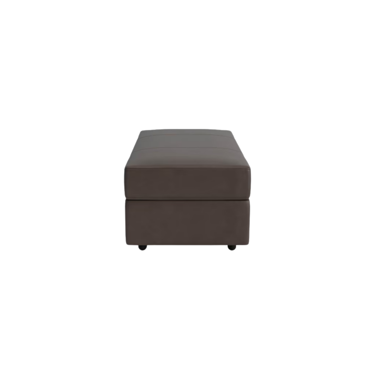 Ellery Leather Storage Ottoman - Custom - Chapin Furniture