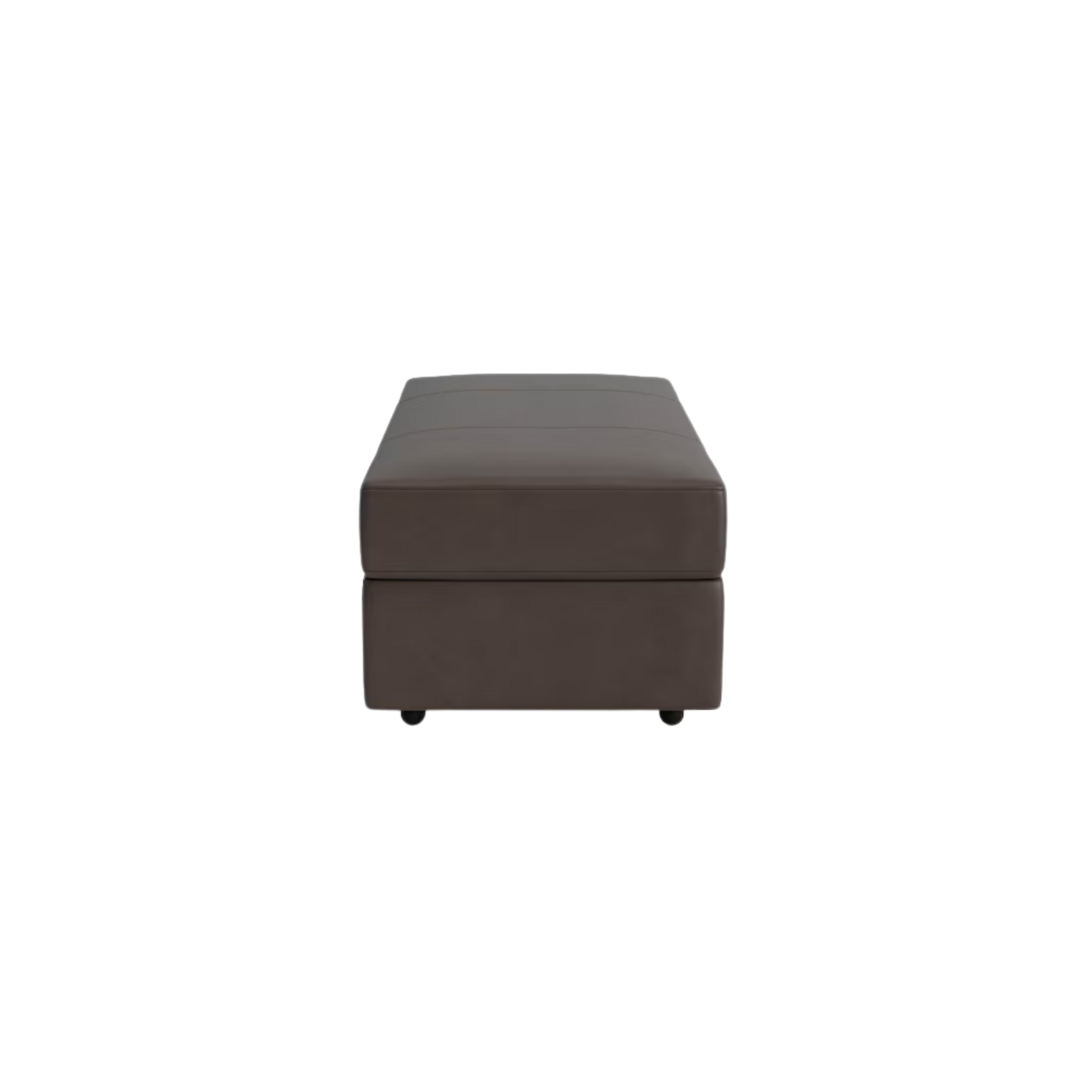 Ellery Leather Storage Ottoman - Custom - Chapin Furniture