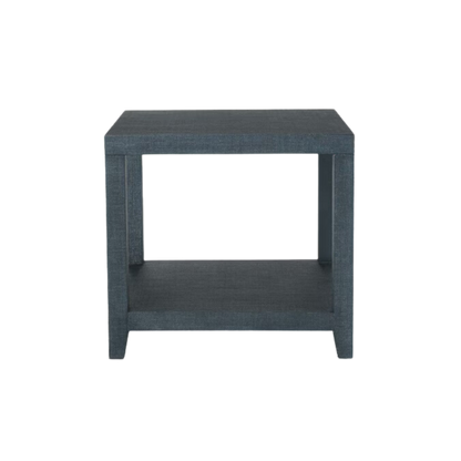 Ventura Raffia Square End Table - Pacific Blue - Chapin Furniture