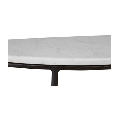 Keswick Demilune Console Table - Black Iron - Chapin Furniture