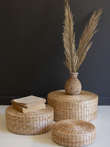 Set of 3 Tabletop Seagrass Risers - Chapin Furniture