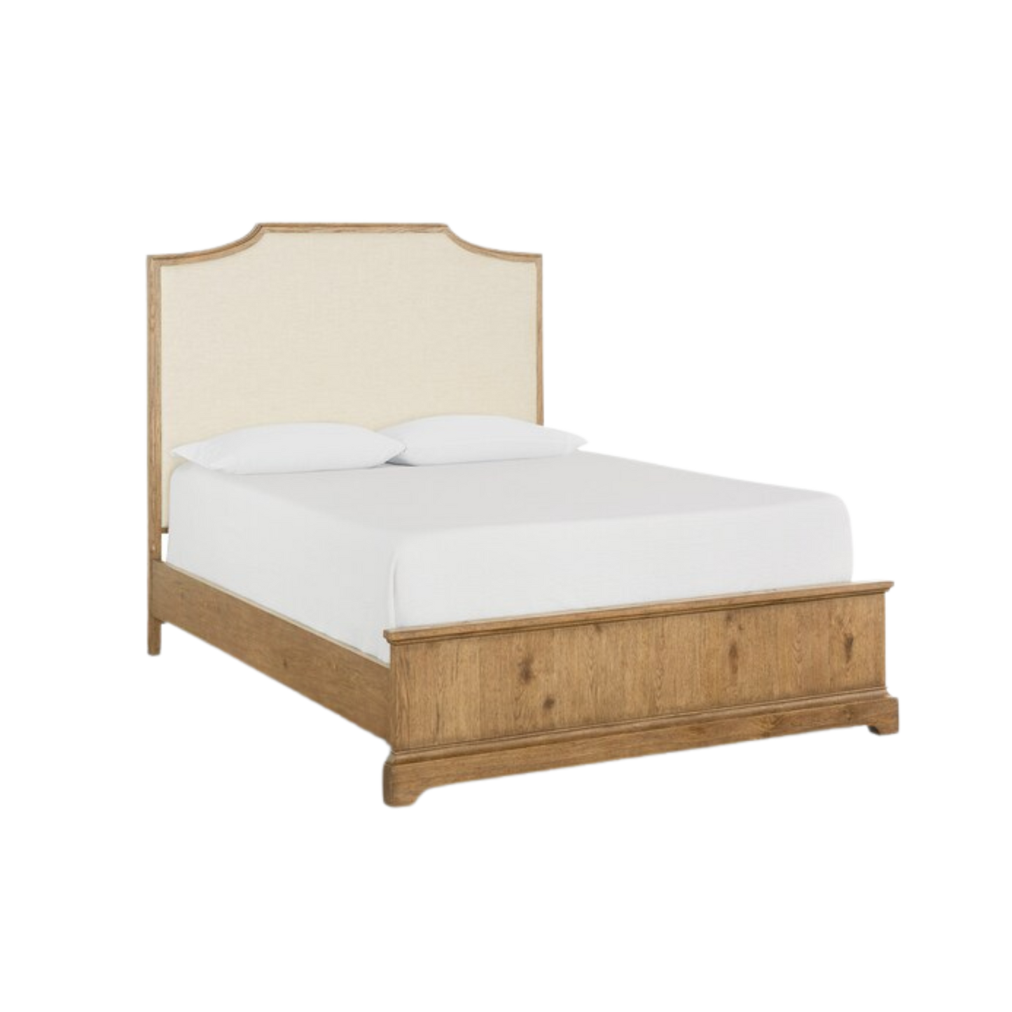 Surry Upholstered Bed Flaxen Oak - Queen - Chapin Furniture