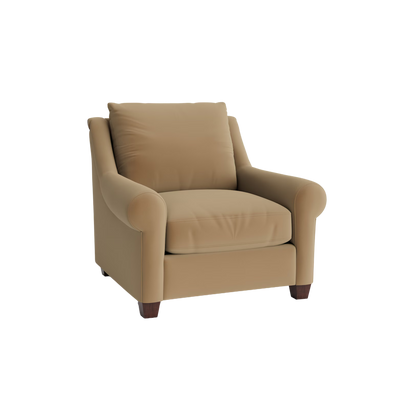 Ellery Roll Arm Chair - Custom - Chapin Furniture