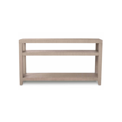 Ventura Raffia Console Table - Sand Grey - Chapin Furniture