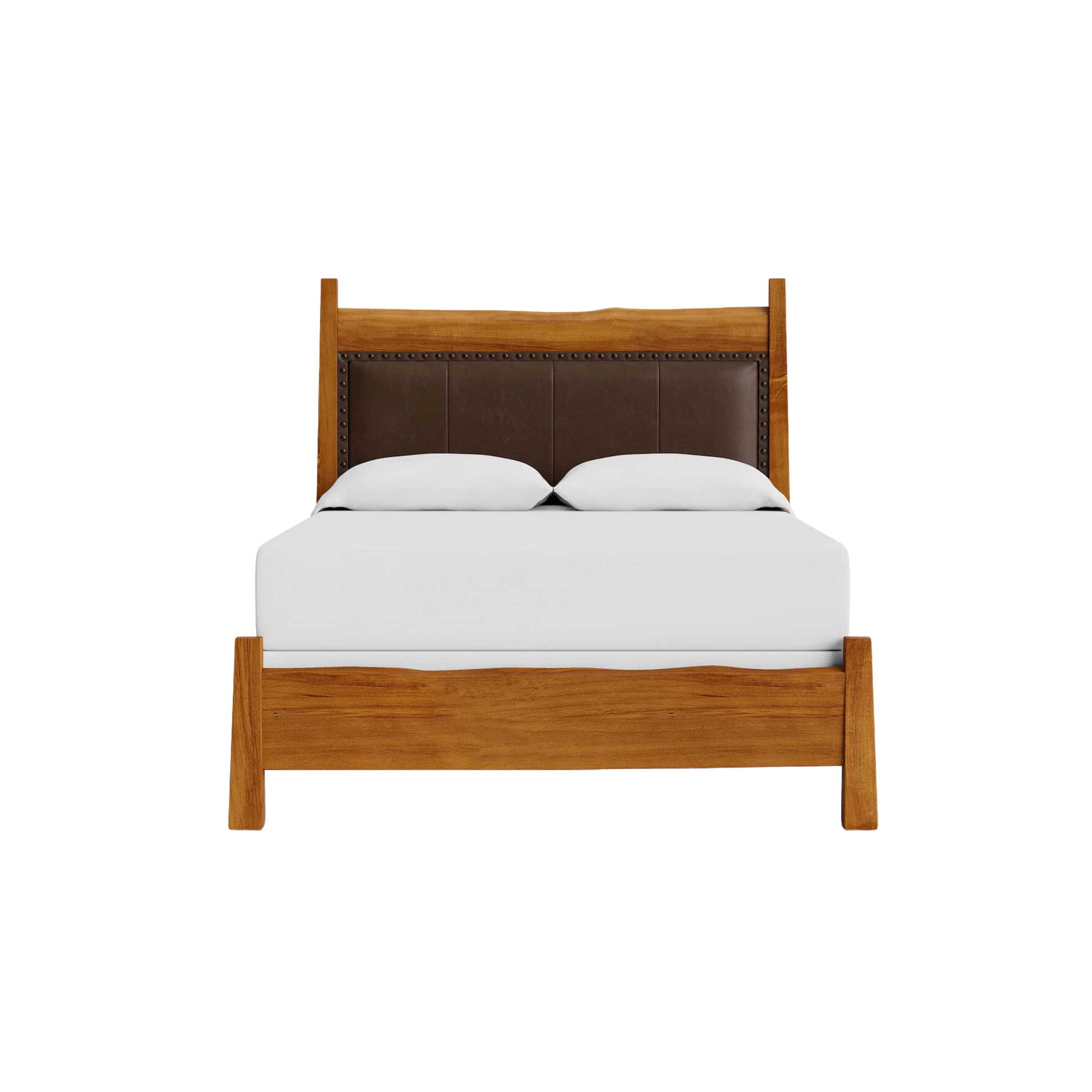 Benchmade Heritage Live Edge Leather Upholstered Bed - Custom - Chapin Furniture