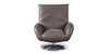 Ranlo Swivel Arm Chair- Graphite Leather - Chapin Furniture