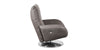 Ranlo Swivel Arm Chair- Graphite Leather - Chapin Furniture