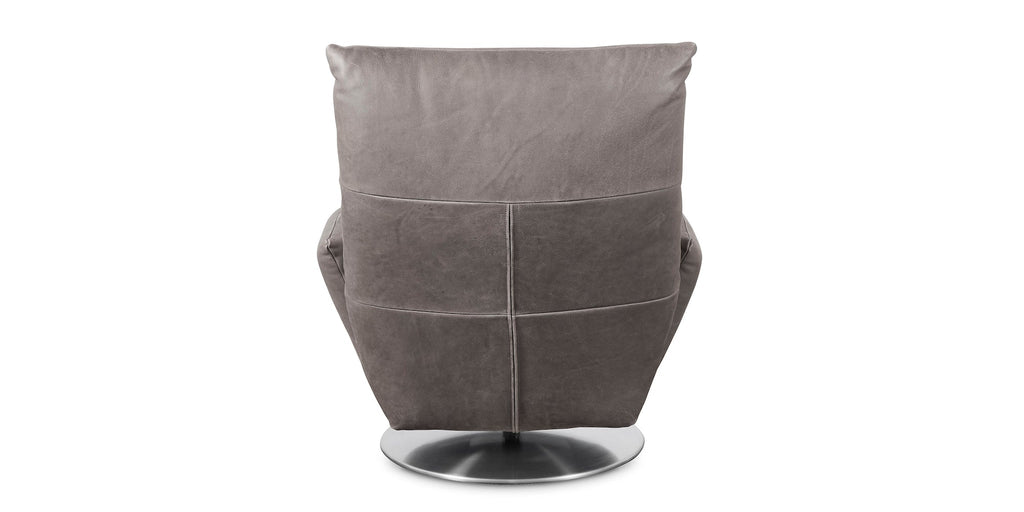 Ranlo Swivel Arm Chair- Chocolate Leather - Chapin Furniture