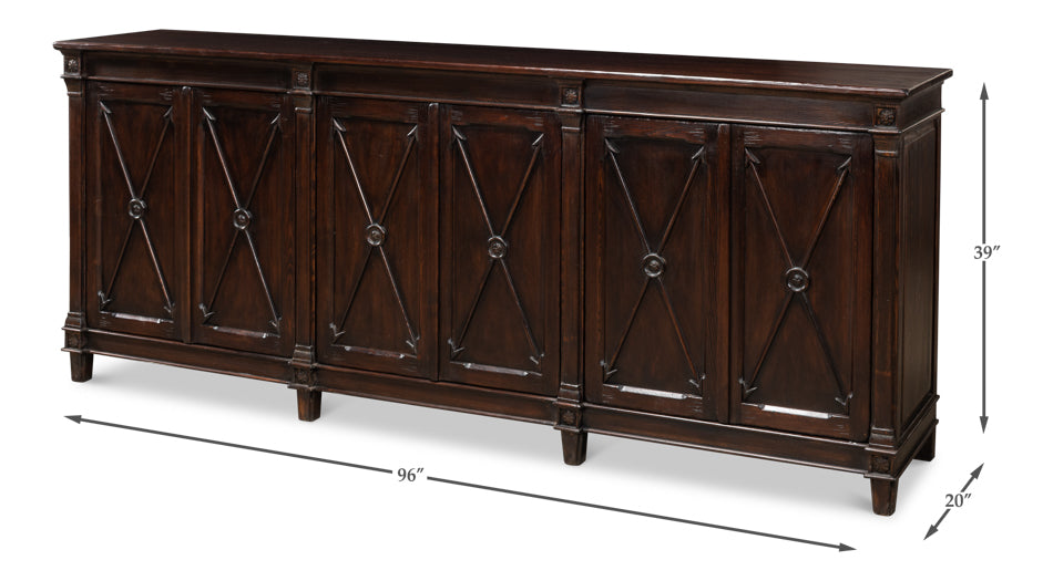 Marksman Sideboard- Dark Brown - Chapin Furniture