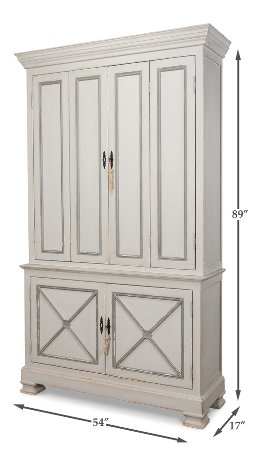 Painted Directoire Style Cupboard - Chapin Furniture