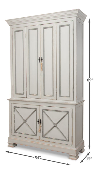 Painted Directoire Style Cupboard - Chapin Furniture