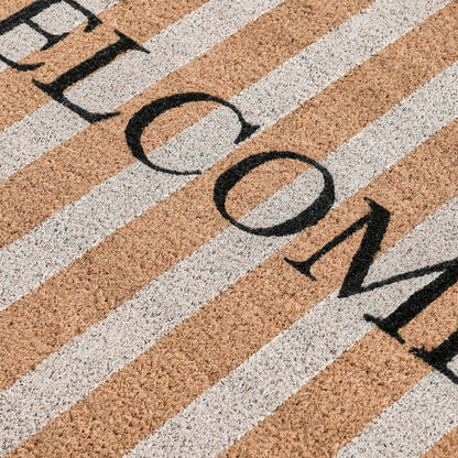 Striped Doormat Welcome Rug - Chapin Furniture