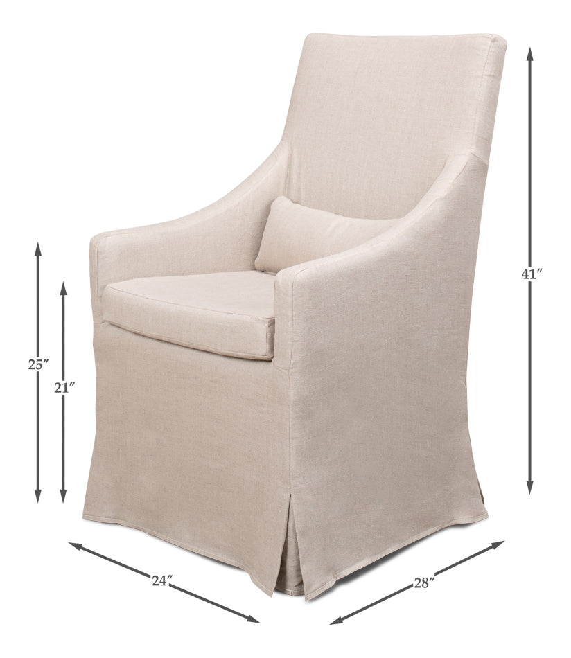 Skirted Arm Chair - Chapin Furniture