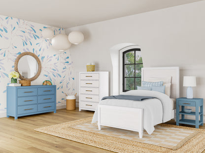Rosalie One Drawer Nightstand- Blue - Chapin Furniture