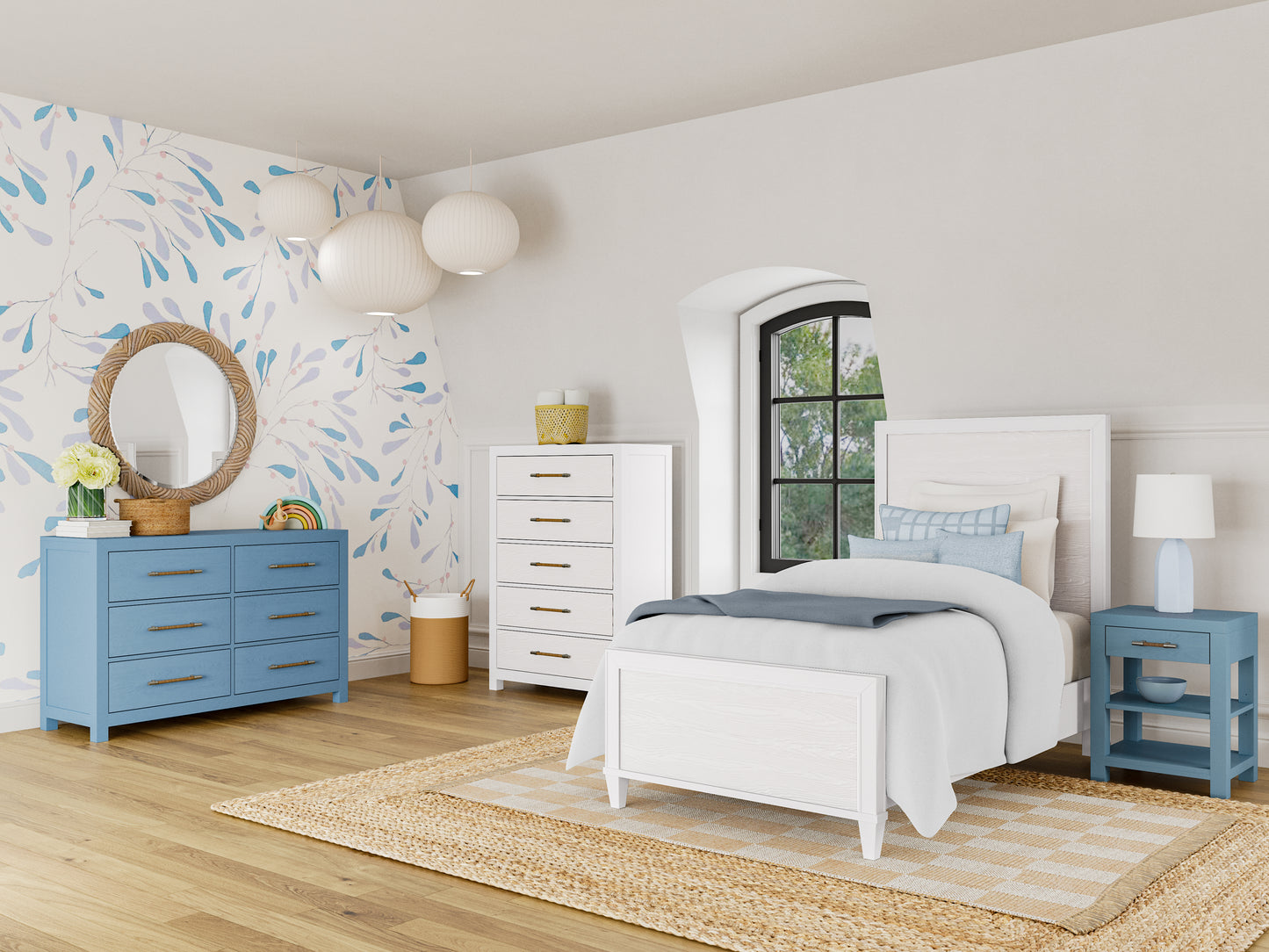 Rosalie Twin Panel Bed - Chapin Furniture