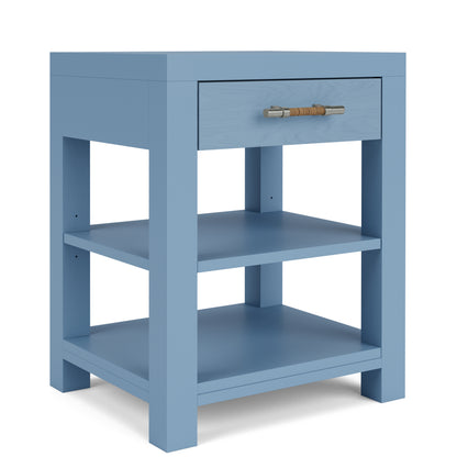 Rosalie One Drawer Nightstand- Blue - Chapin Furniture