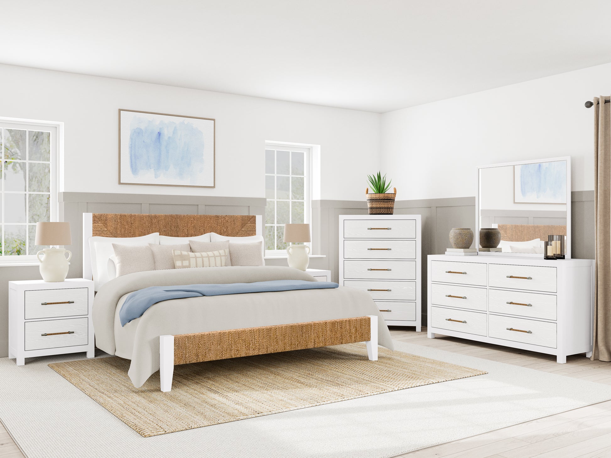 Rosalie King Woven Bed - Chapin Furniture