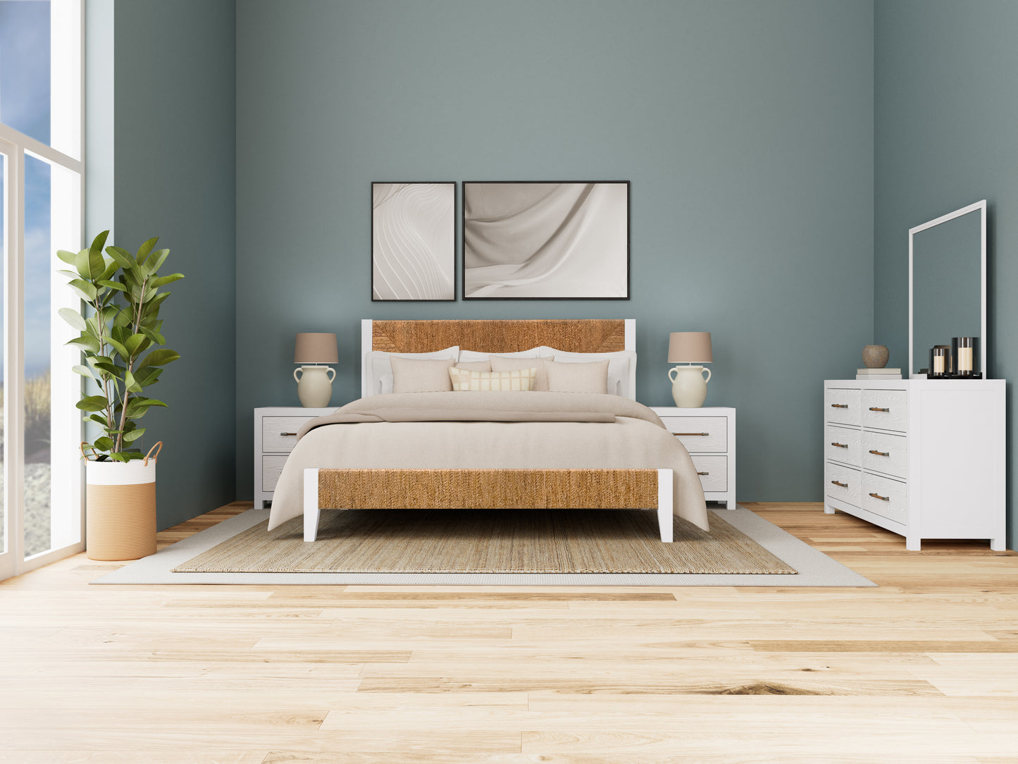 Rosalie King Woven Bed - Chapin Furniture