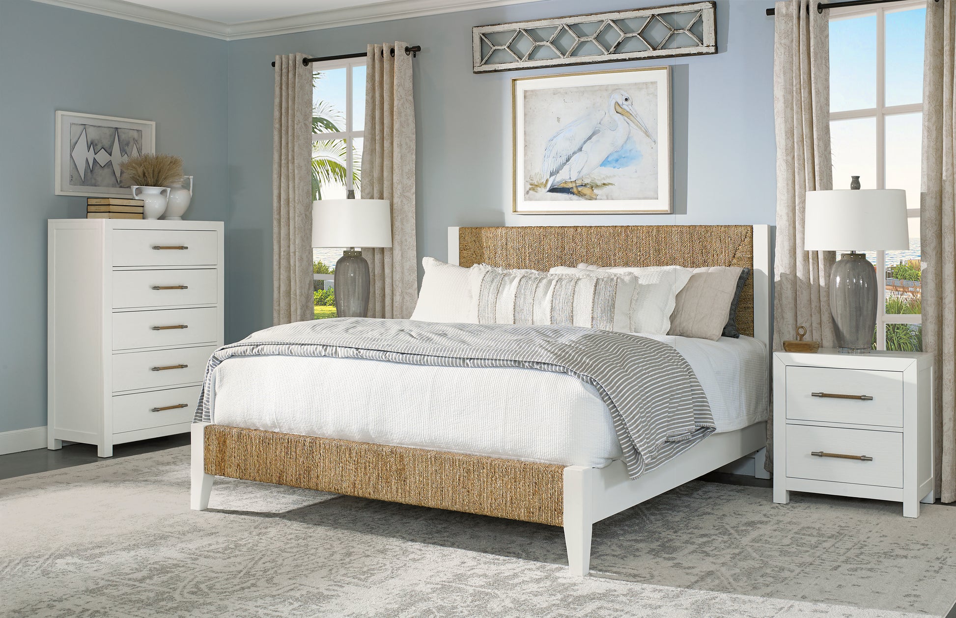Rosalie King Woven Bed - Chapin Furniture