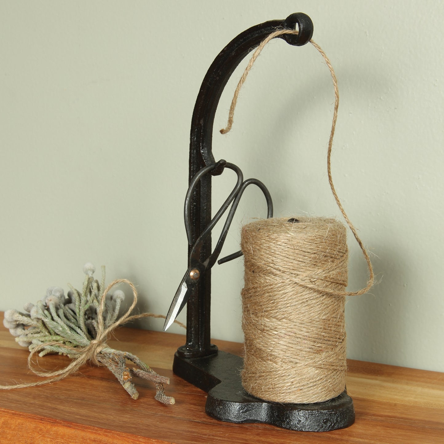 Jute Dispenser - Antique Black Cast Iron - Chapin Furniture