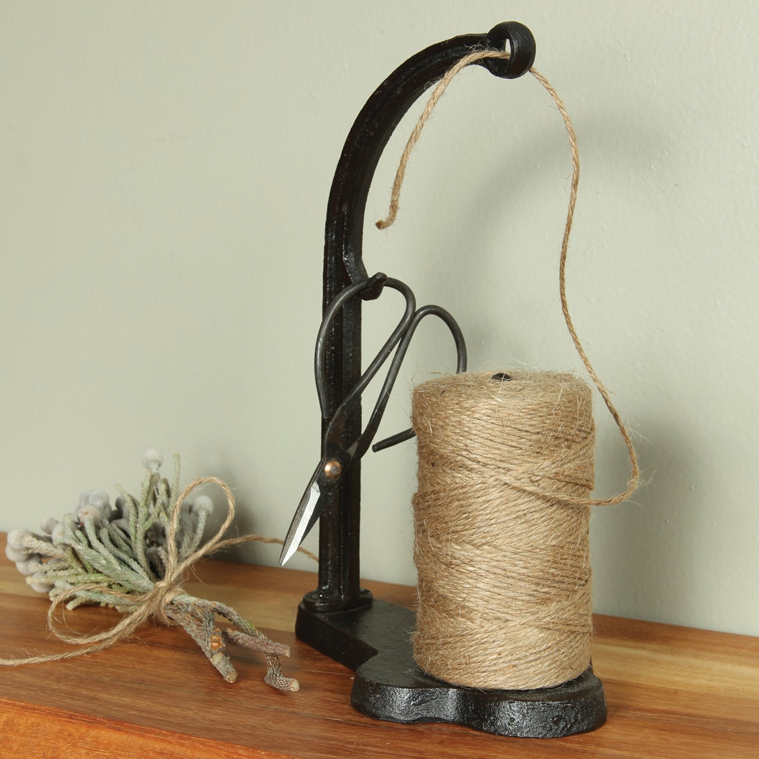 Jute Dispenser - Antique Black Cast Iron - Chapin Furniture