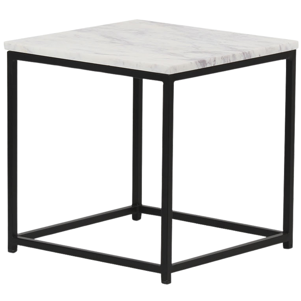 Loral Side Table-White Marble - Chapin Furniture