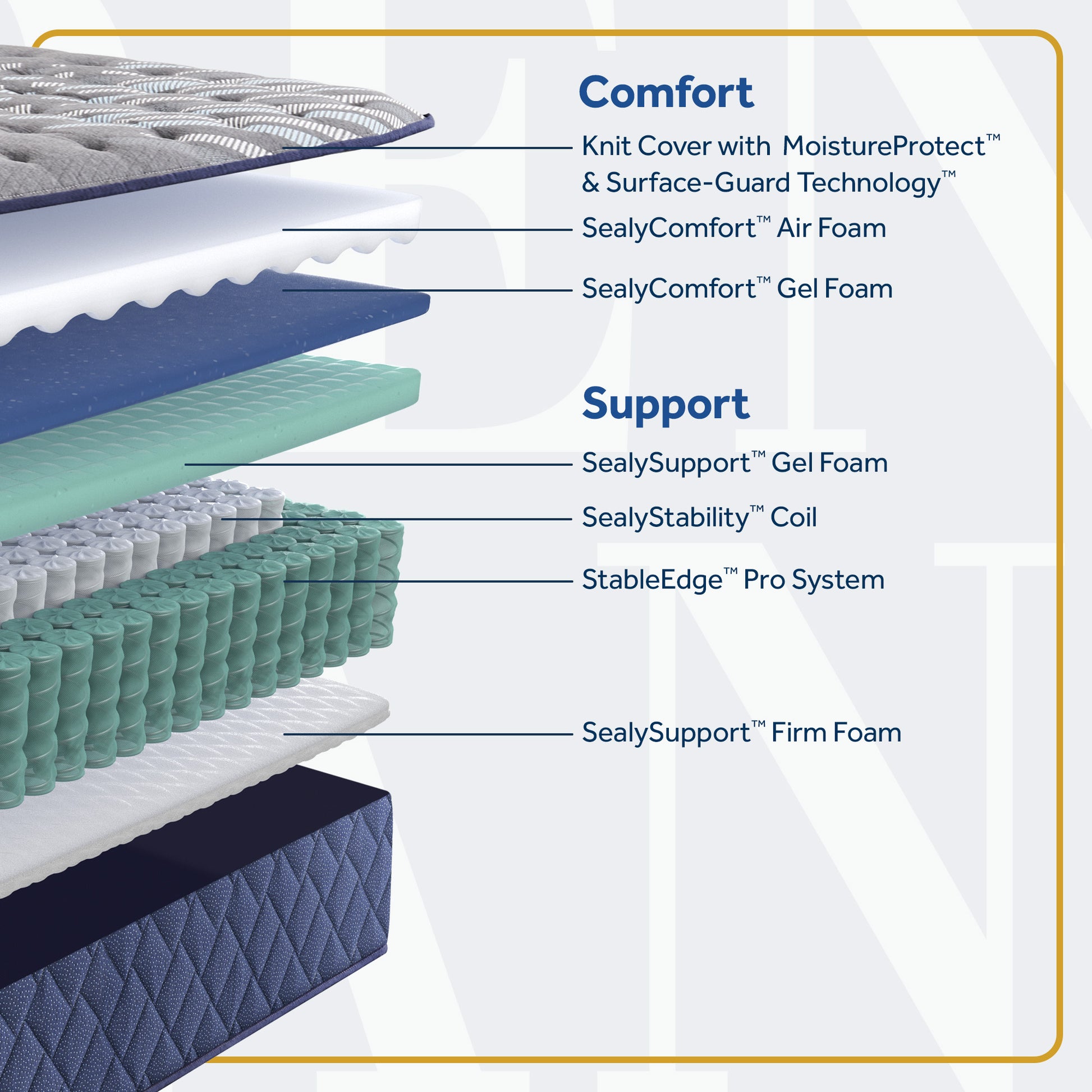 Sealy Golden Elegance Bridgerton Firm Mattress - Chapin Furniture