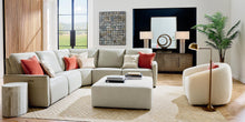 Bassett Club Level Everett Leather Modular Reclining Sectional Sofa