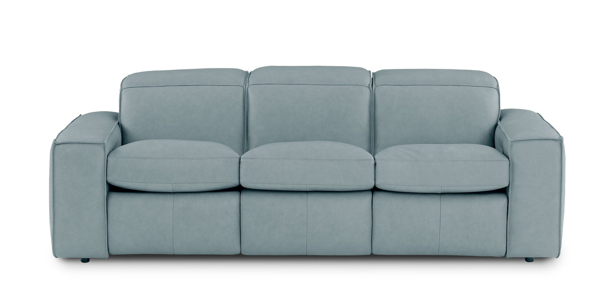 Bassett Club Level Wesley Power Leather Motion Sofa