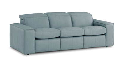 Bassett Club Level Wesley Power Leather Motion Sofa